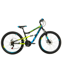 Bicicleta Full suspension DHS Flash - 26 Inch, Negru