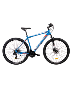 Bicicleta MTB Colinelli COL05, Marimea M, 29 inch, Albastru, Schimbator Shimano, 21 Viteze, Cadru Otel, Frane pe Disc