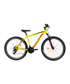 Bicicleta MTB Colinelli COL23, Marimea M, 27.5 inch, Galben, Schimbator Shimano ST-EF500, 21 Viteze, Cadru Aluminiu, Frane V - Brake