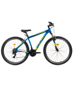 Bicicleta MTB Colinelli COL23, Marimea M, 29 inch, Albastru, Schimbator Shimano ST-EF500, 21 Viteze, Cadru Aluminiu, Frane V - Brake