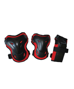 Set Genunchiere Si Cotiere Shelter, L, Rosu, Culoare produs: Rosu/Negru, Marime produs: L