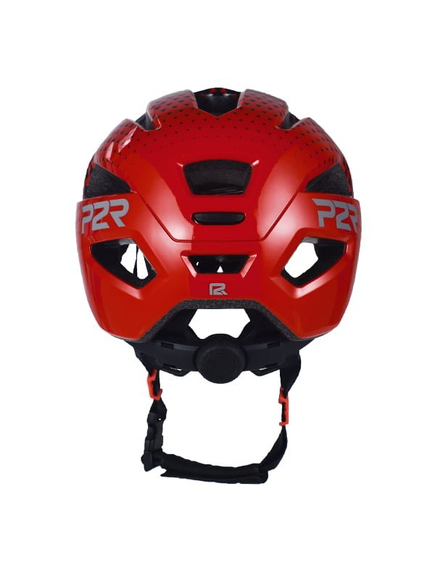 Casca Ciclism Copii P2R MASCOT - 52-56 cm, S, Negru-Rosu
