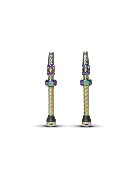 Valva Tubeless bicicleta P2R TV60OS, AL, 60mm, Rainbow (OEM)