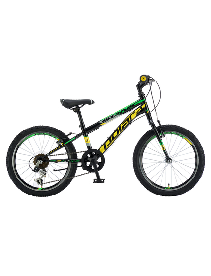 Bicicleta Copii Polar Sonic - 20 Inch, Negru-Verde