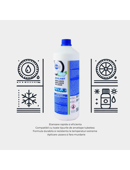 Lichid Transformare Tubeless Flacon, Rubena - 1 L, Gri