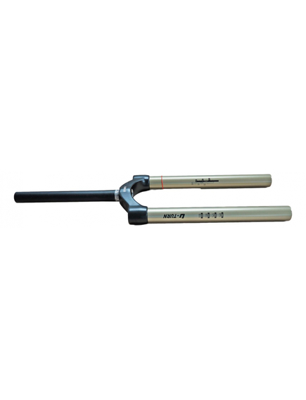 Csu U-Turn Al Steerer - 1-1/8 Inch, Black Crown, Gold