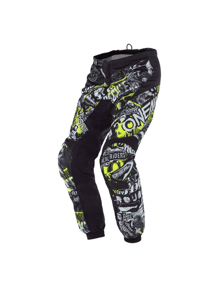 Pantaloni Ciclism Copii O'Neal Element Attack - 22 (5/6), Negru-Galben Neon