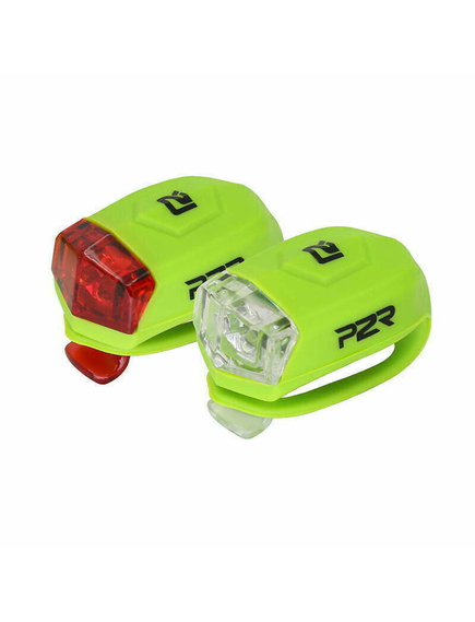 Set Lumini Bicicleta P2R Freyo - Verde Lime, Culoare produs: Verde