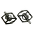 Pedale P2R Flatman 70SPD, 3SB - Negru