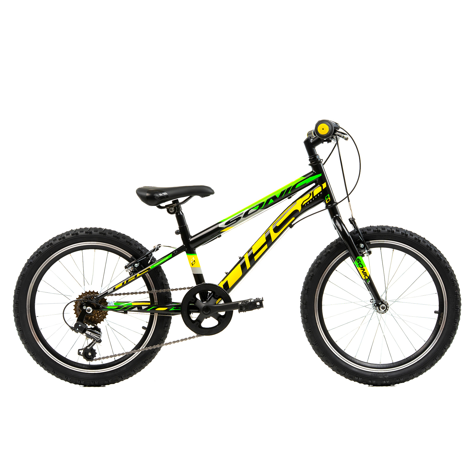 DRTタイニークラッシュLowSonic Bicicleta Copii DHS Sonic - 20 Inch, Negru