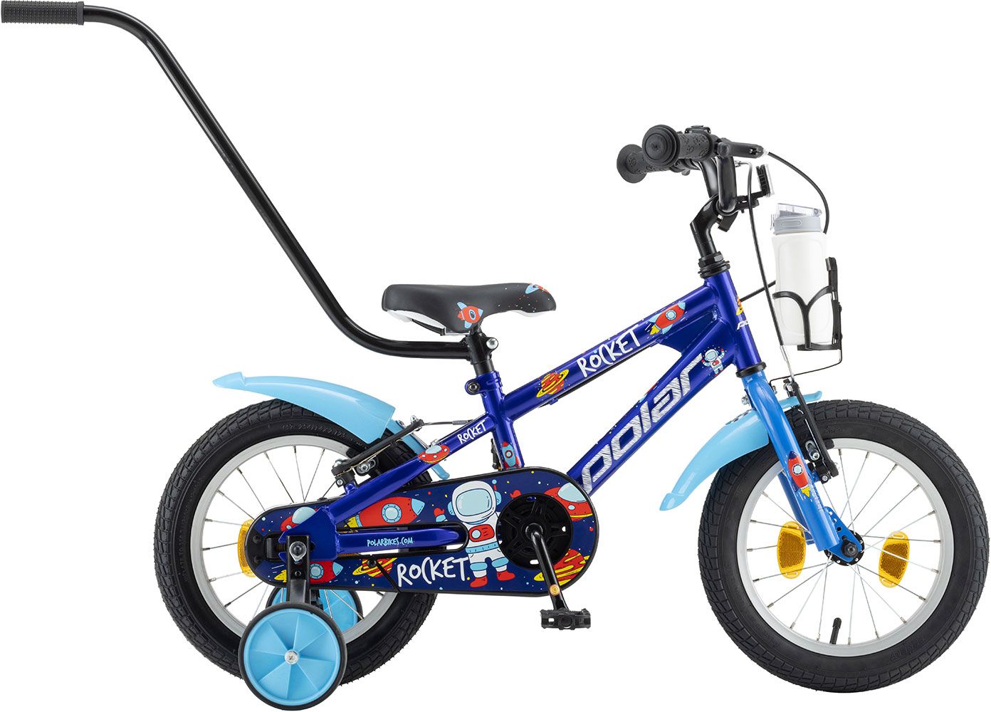 Biciclete - Bicicleta Copii Polar 2024 Rocket - 14 Inch, Albastru