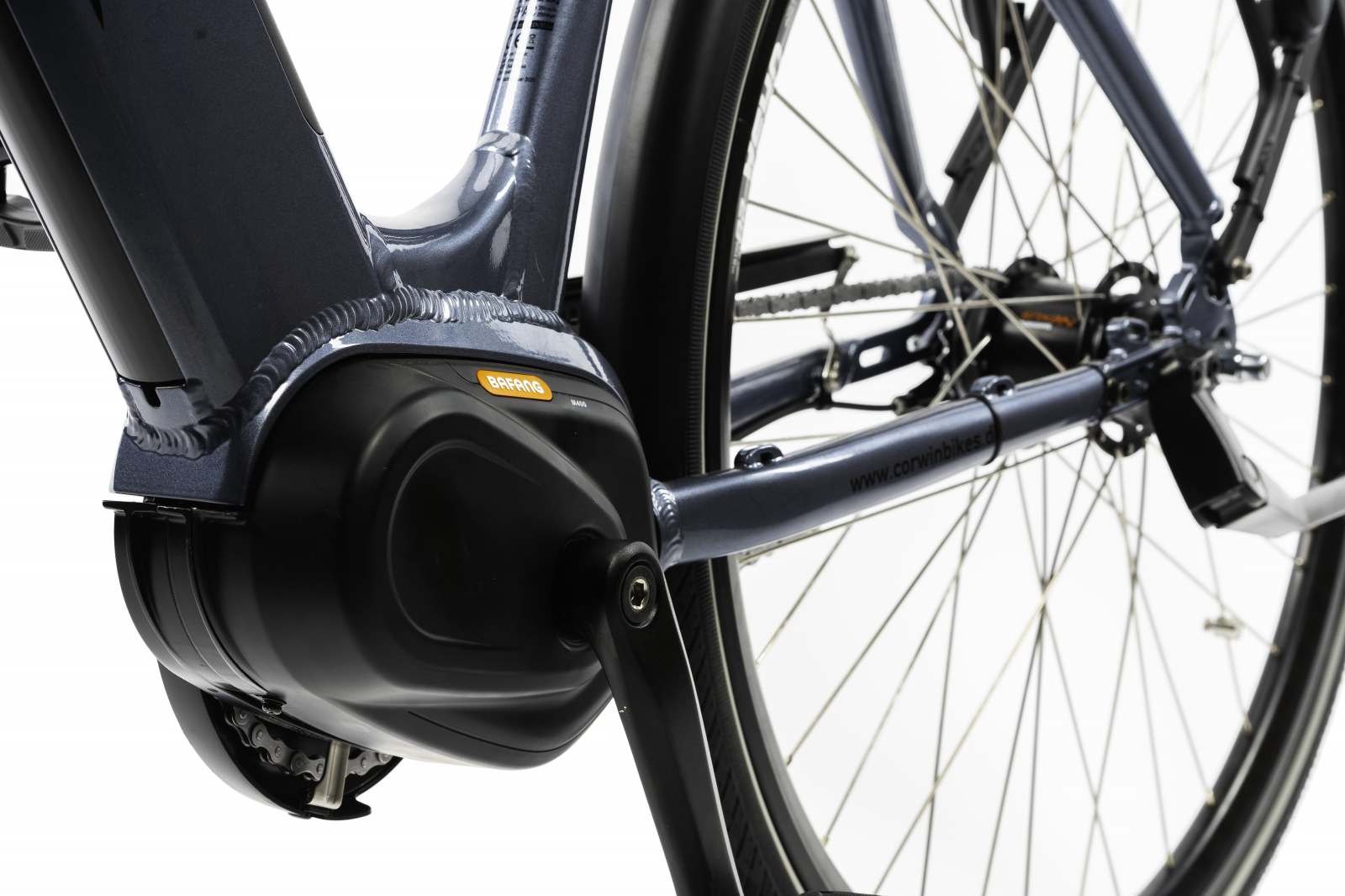 Bicicleta Electrica Corwin 28427 - 28 Inch, 530mm, Gri Lucios