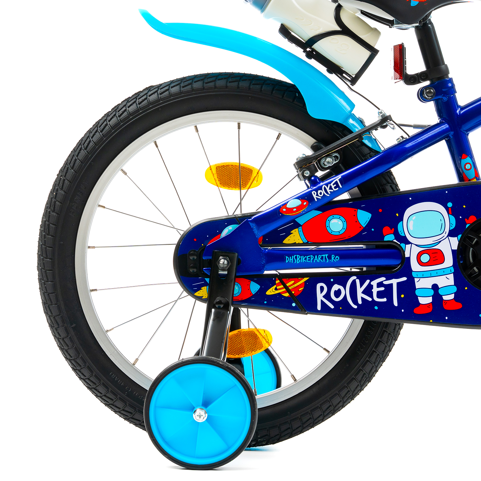 Bicicleta Copii DHS Rocket - 18 Inch, Albastru