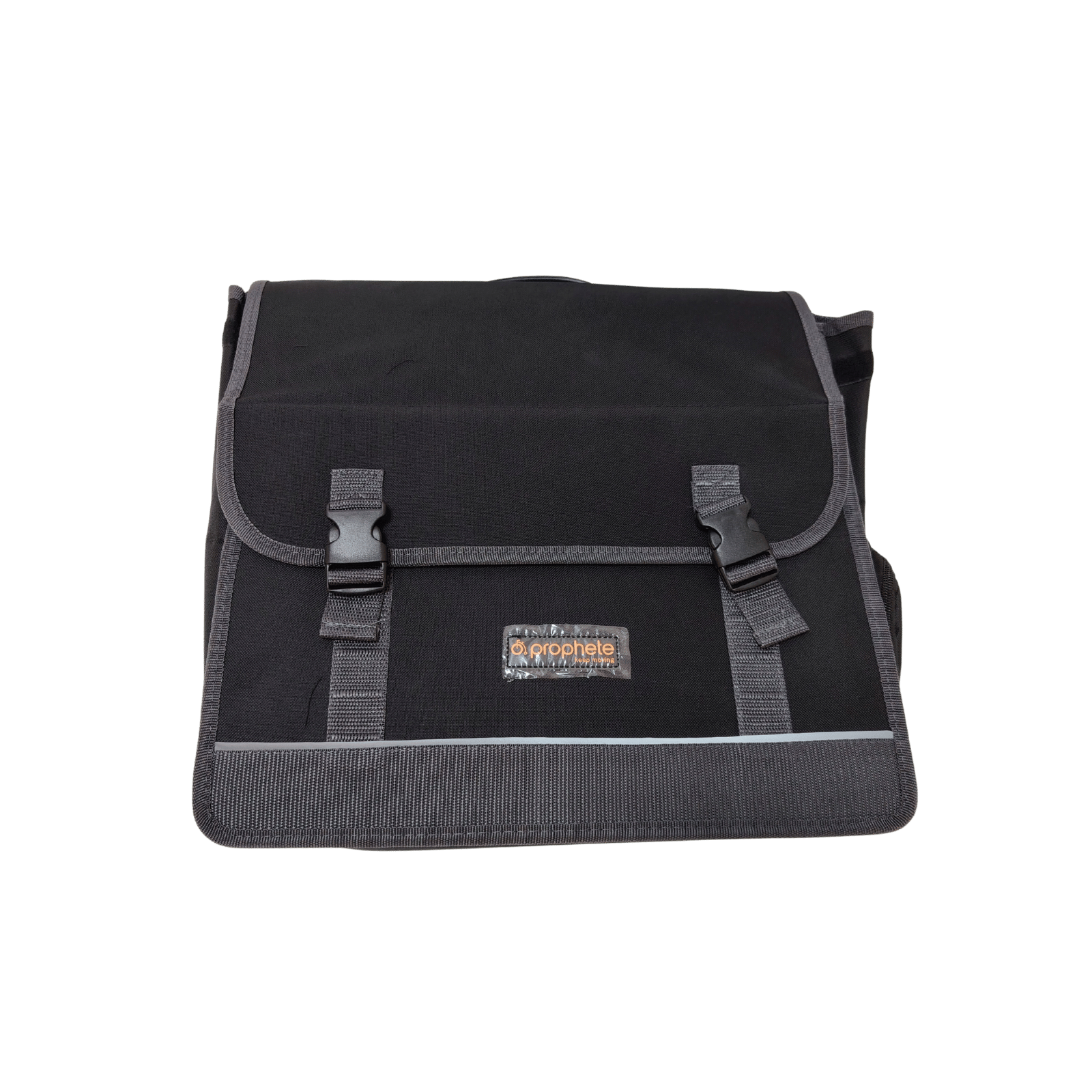 Ciclism - Geanta laterala pentru e-bike, cu buzunar separat pentru baterie, Nylon 600D, cu logo