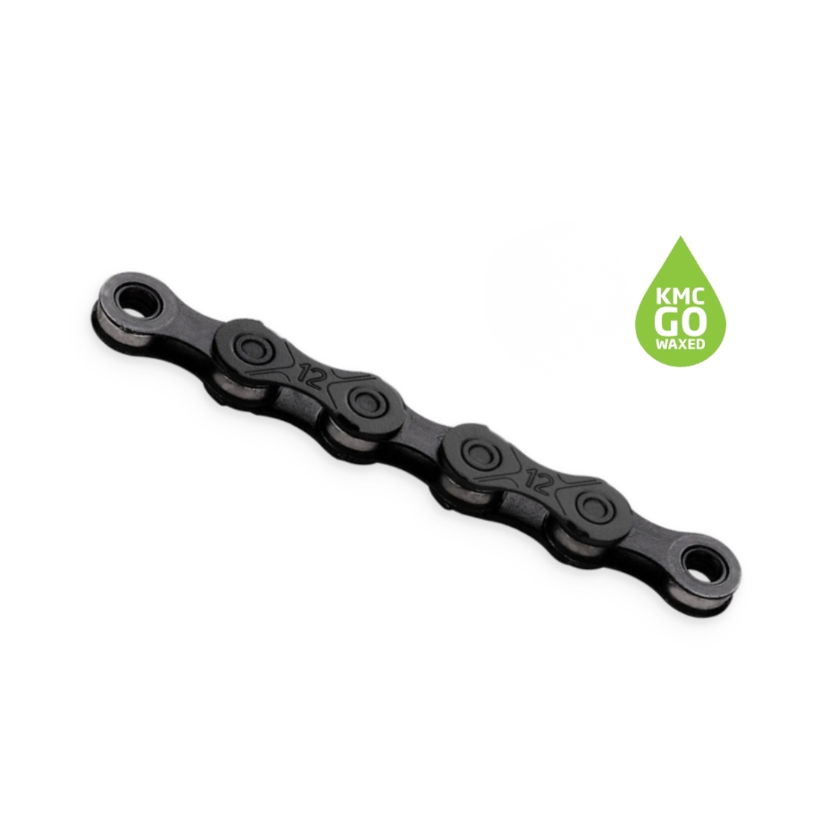 Lant KMC X12 Waxed Black – 12 viteze, 1/2 X 11/128, 126 zale, Negru