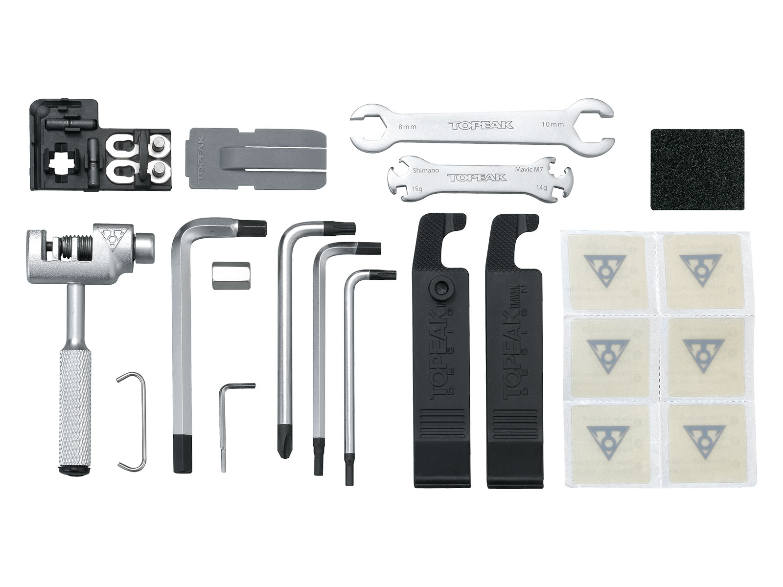 take CDセット Set Scule Bicicleta Topeak Survival Gearbox Tt2543-07, Argintiu