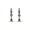 Valva Tubeless bicicleta P2R TV46OS, AL, 46mm, Rainbow (OEM)