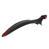 Aparatoare Noroi Spate Polisport Cross Country Evo - 26-29 Inch, Negru-Rosu