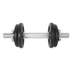 Gantera - 7 Kg, Set 4 Discuri, Negru-Argintiu