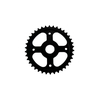 Foaie angrenaj Bafang CW B1 A1 City, 38T, CL 48 mm, pas 1/2 × 3/32, negru