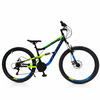 Bicicleta Full suspension DHS Polar Flash - 26 Inch, Negru