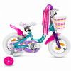 Bicicleta Copii DHS Unicorn - 12 Inch, Albastru/Roz