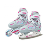 Role Adulti, Reglabile, 2 In 1 Ikki Girl, L, 39-42, Alb-Roz, Culoare produs: Alb/Roz, Marime produs: 39-42