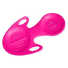 Sanie Copii Glider Plastic Dubla - Roz, Culoare produs: Roz