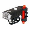 Set Lumini Bicicleta P2R NITION 10 (USB) - Negru