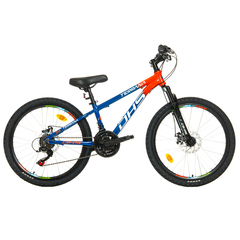 Bicicleta Copii Dhs Terrana 2423 - 24 Inch, Albastru/Rosu