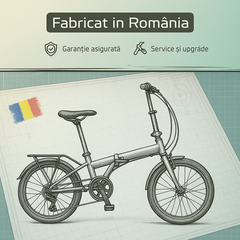 Bicicleta Pliabila DHS 16010 - 16 inch, Alb