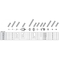 Accesorii butuc Shimano Nexus ASM7C25N020H, pentru SG 7C25 și SG 7C15