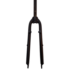 Furca rigida 28 inch City/Trekking YS-727, 1 1/8x290mm fara filet, otel cu pivoti, Negru mat