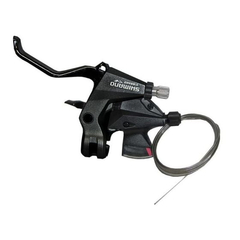 Maneta schimbator si frana stanga Shimano Altus ST M310, 3 viteze, cablu 1800 mm, negru