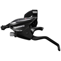 Maneta schimbator si frana stanga Shimano ST EF510 L, 3 viteze, cablu 1800 mm, negru