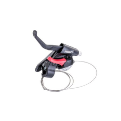 Maneta schimbator stanga Shimano ASTEF402 LSBLN, 3 viteze, diametru 22,2 mm, index dual