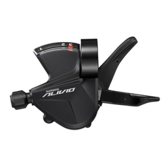Maneta schimbator stanga Shimano Alivio ASLM3100LB, 3 viteze, cu indicator optic, cu colier