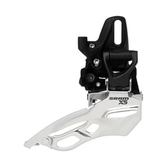 Schimbator fata 3x9 viteze Sram X5 FD, tragere dubla, argintiu