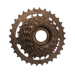 Pinione Bicicleta Filetate Power Friction Fw-7Si - 14-32T, 7 Viteze, Maro