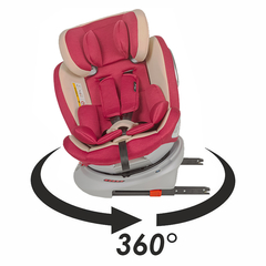 Scaun auto copii rotativ, cu Isofix Hapi Ozy, 0-36 Kg - Rosu