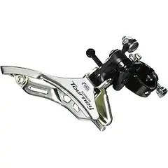 Schimbator fata 3x6/7 viteze Shimano Tourney AFDTY300DSDM6, rutare inferioara, 42T argintiu