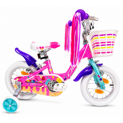 Bicicleta Copii DHS Icecream - 12 Inch, Roz