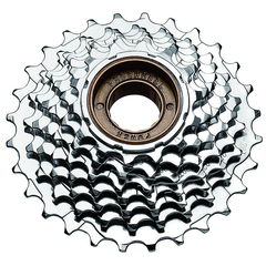Pinione Bicicleta Filetate Power Friction Fw-7Si - 14-28T, 7 Viteze, Maro