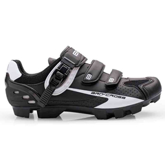 Pantofi Ciclism Brn Cross Mtb - 41, Negru-Alb, Marime produs: 41