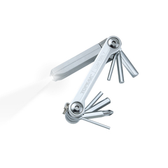 Set Scule Compacte Topeak Lumitool 7 Tt2549, Argintiu