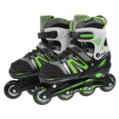 Role Adulti, Reglabile Marko, L 39-42, Negru-Verde, Marime produs: 39-42