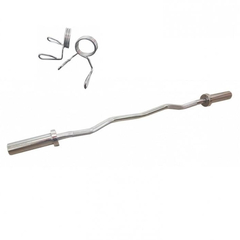 Bara Greutati Dhs Ez Curl - 120 Cm, Argintiu