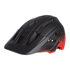 Casca Ciclism Polisport Mountain Pro - 58-61 cm, L, Negru-Rosu, Culoare produs: Negru/Rosu, Marime produs: L