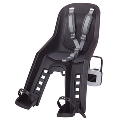 Scaun Bicicleta Copii Polisport Bubbly Mini Plus FF - Negru-Gri, Culoare produs: Negru/Gri