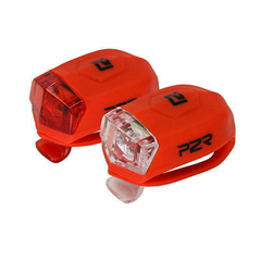Set Lumini Bicicleta P2R Freyo - Rosu, Culoare produs: Rosu